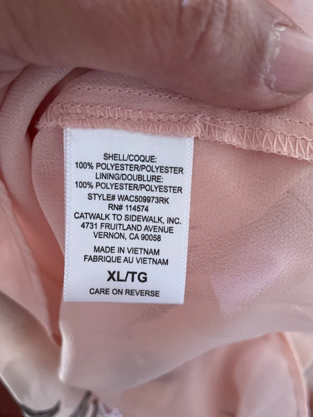 Pleione Blush Pink Floral Pleated Peasant Blouse Top Long Sleeve Size XL Boho - Picture 9 of 10